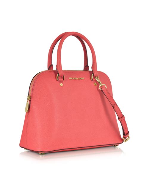 michael kors cindy large dome satchel leather|Michael Kors .